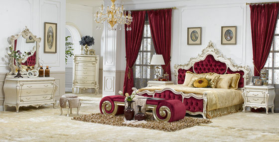 Cottonwood Royal Luxury European Bedroom Furniture Classic King Size Bedroom Set